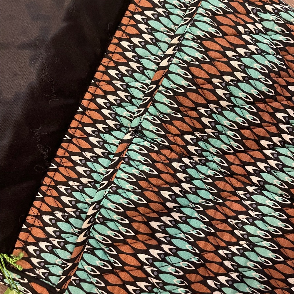 New Vera Bradley Double Zip Mailbag Sierra Stream crossbody bag multicolored - Picture 6 of 7